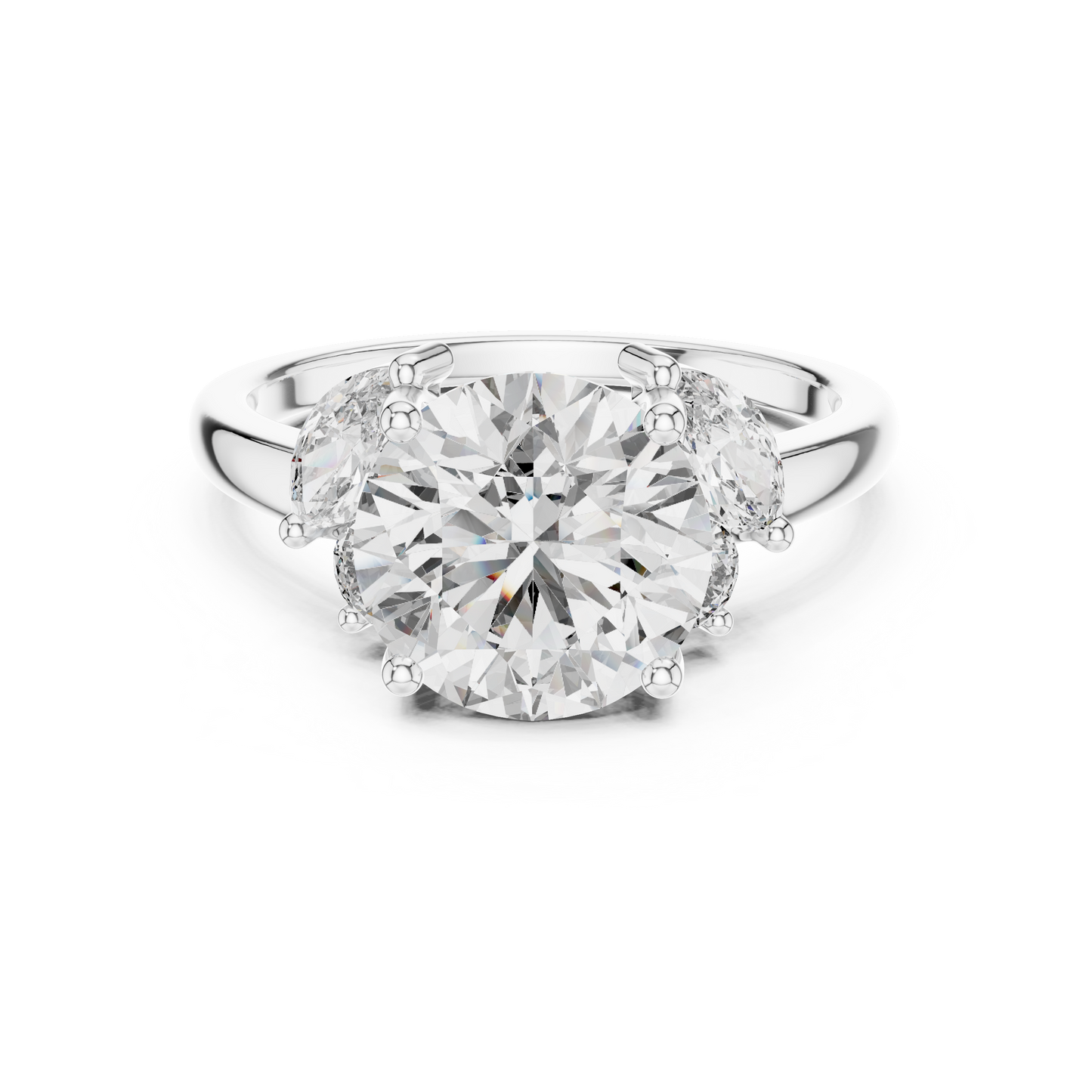 Mixed Shape Lab Grown Diamond Three Stone Ring