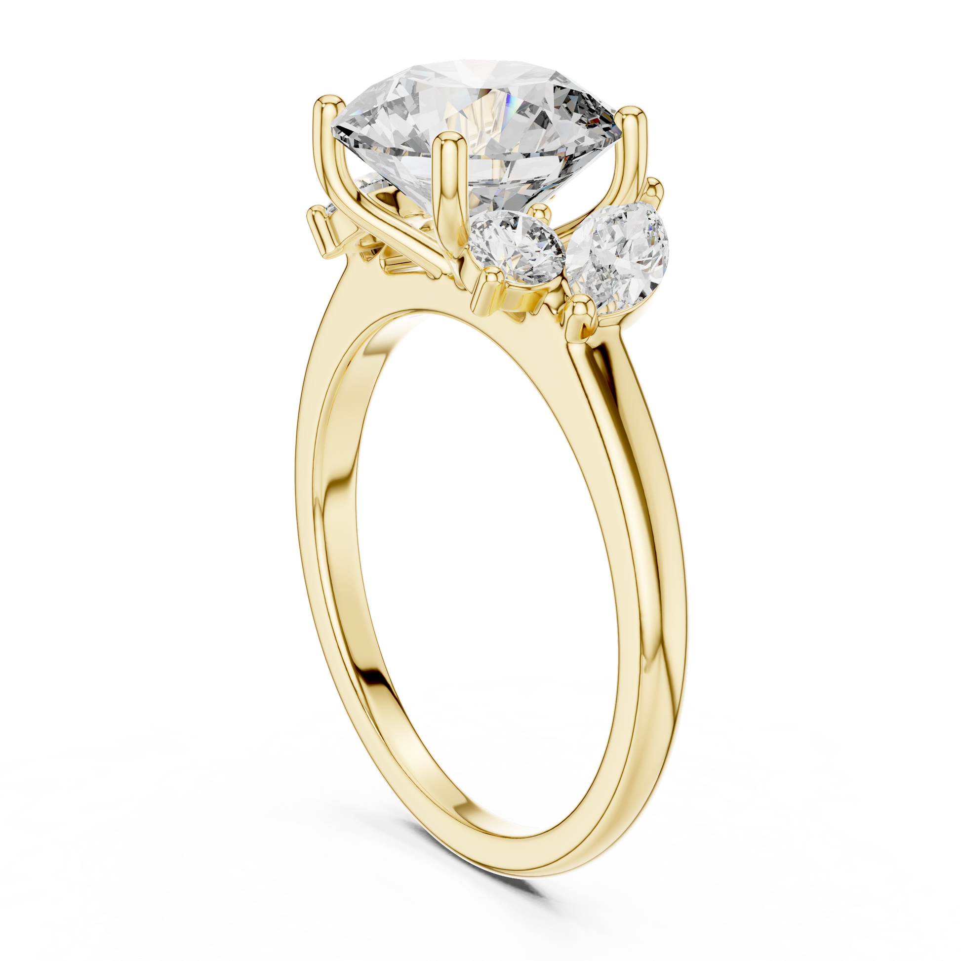 Mixed Shape Lab Grown Diamond Three Stone Ring