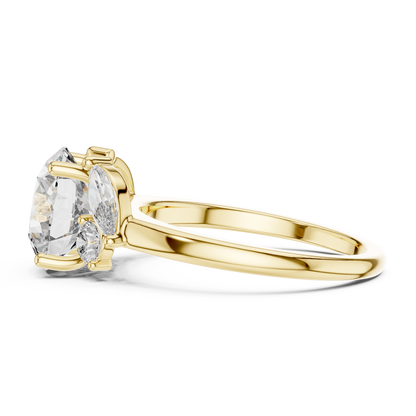 Mixed Shape Lab Grown Diamond Three Stone Ring