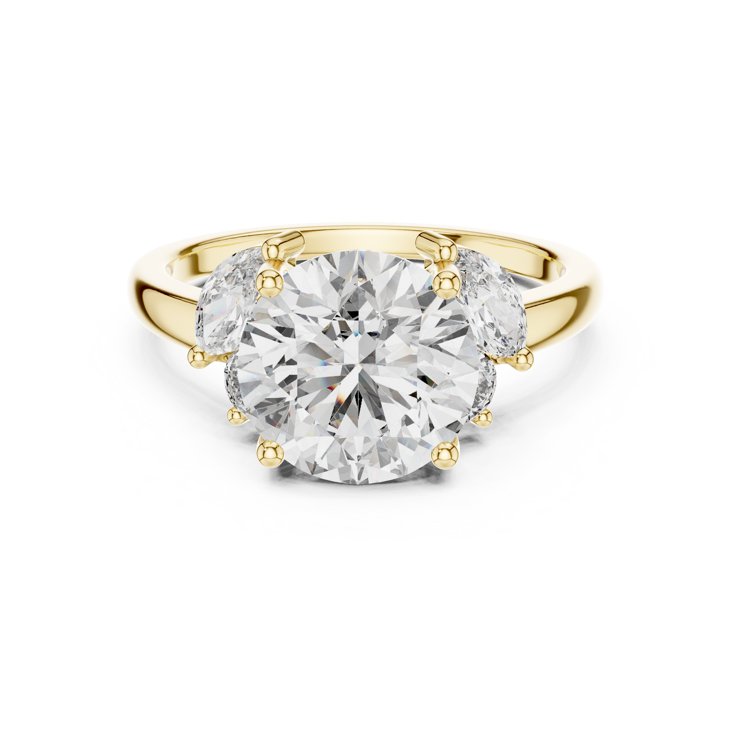 Mixed Shape Lab Grown Diamond Three Stone Ring
