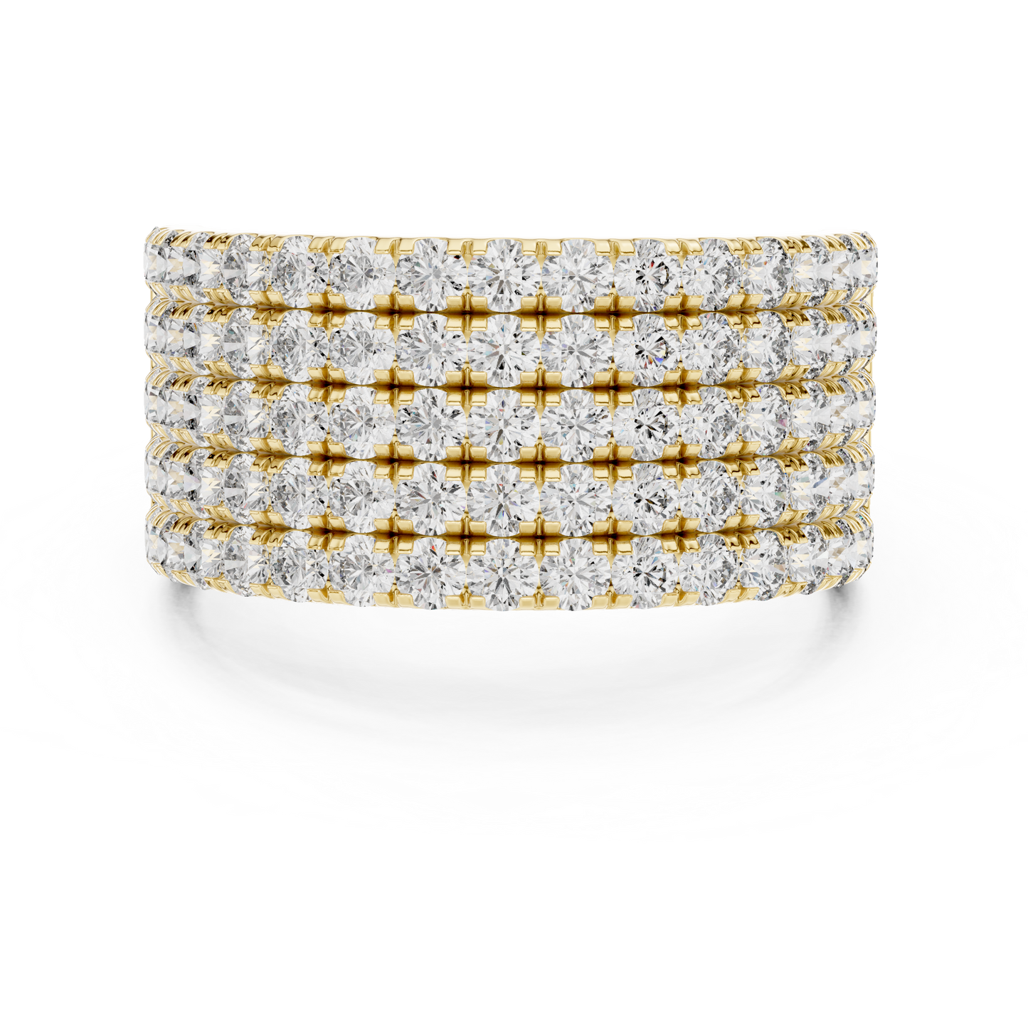 Round Pave Lab Grown Diamond Ring