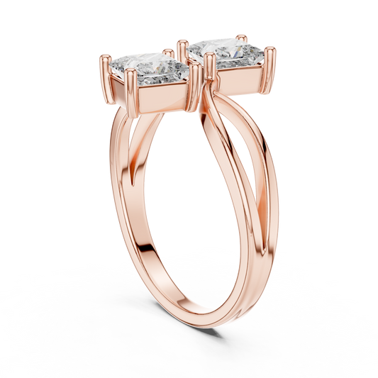 Mixed Shape Lab Grown Diamond Halo Ring