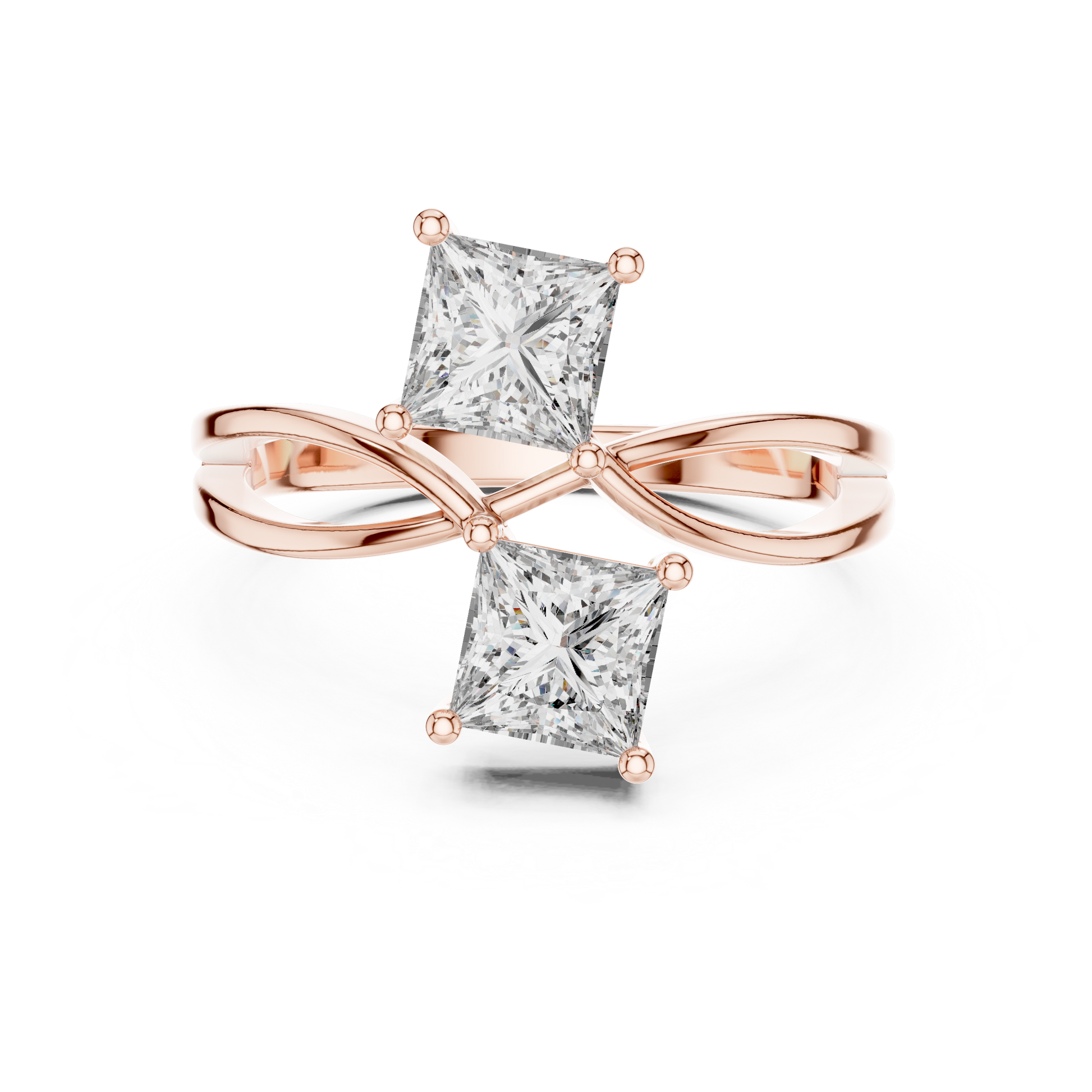 Mixed Shape Lab Grown Diamond Halo Ring