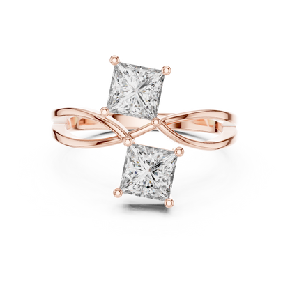 Mixed Shape Lab Grown Diamond Halo Ring