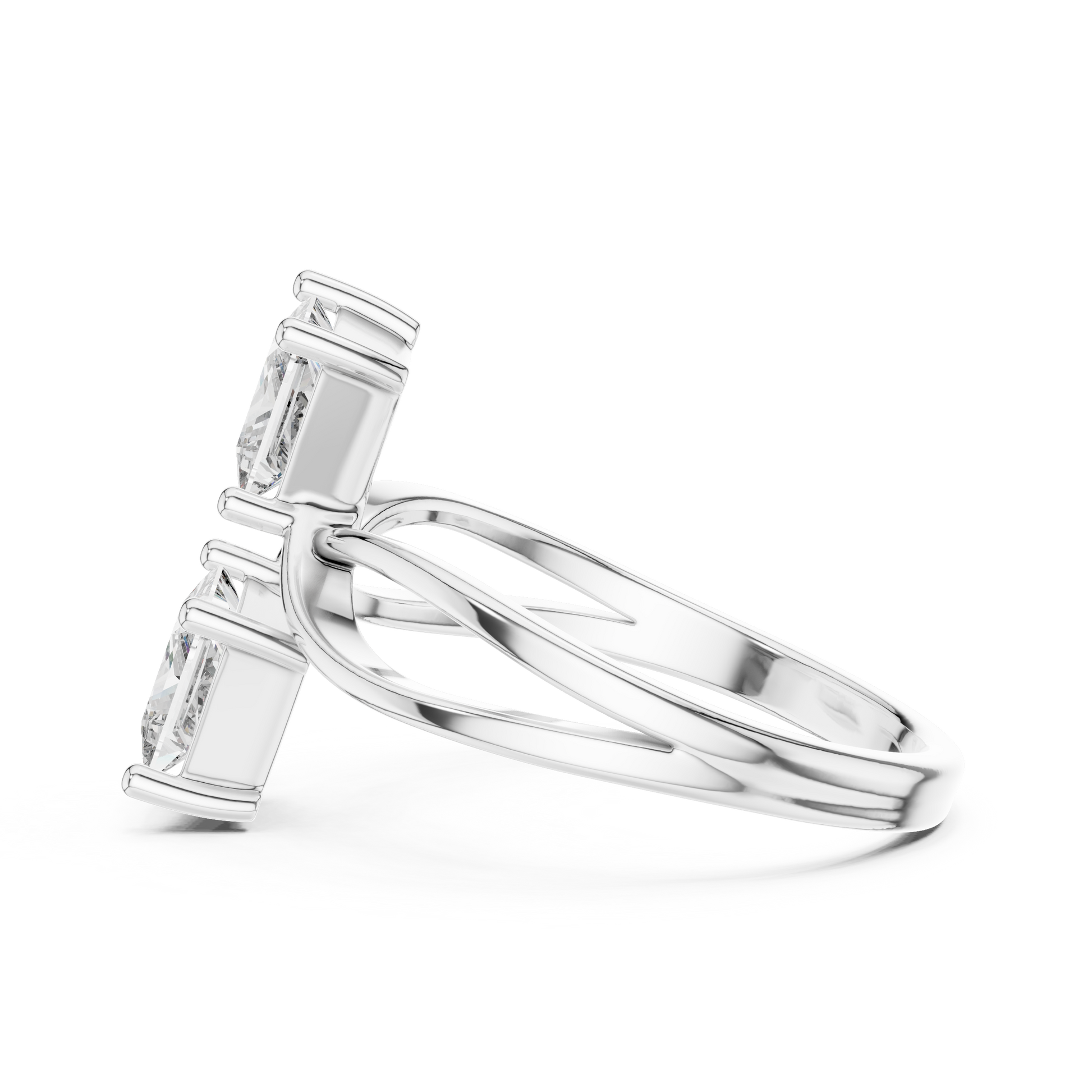Mixed Shape Lab Grown Diamond Halo Ring