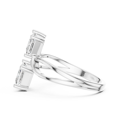 Mixed Shape Lab Grown Diamond Halo Ring