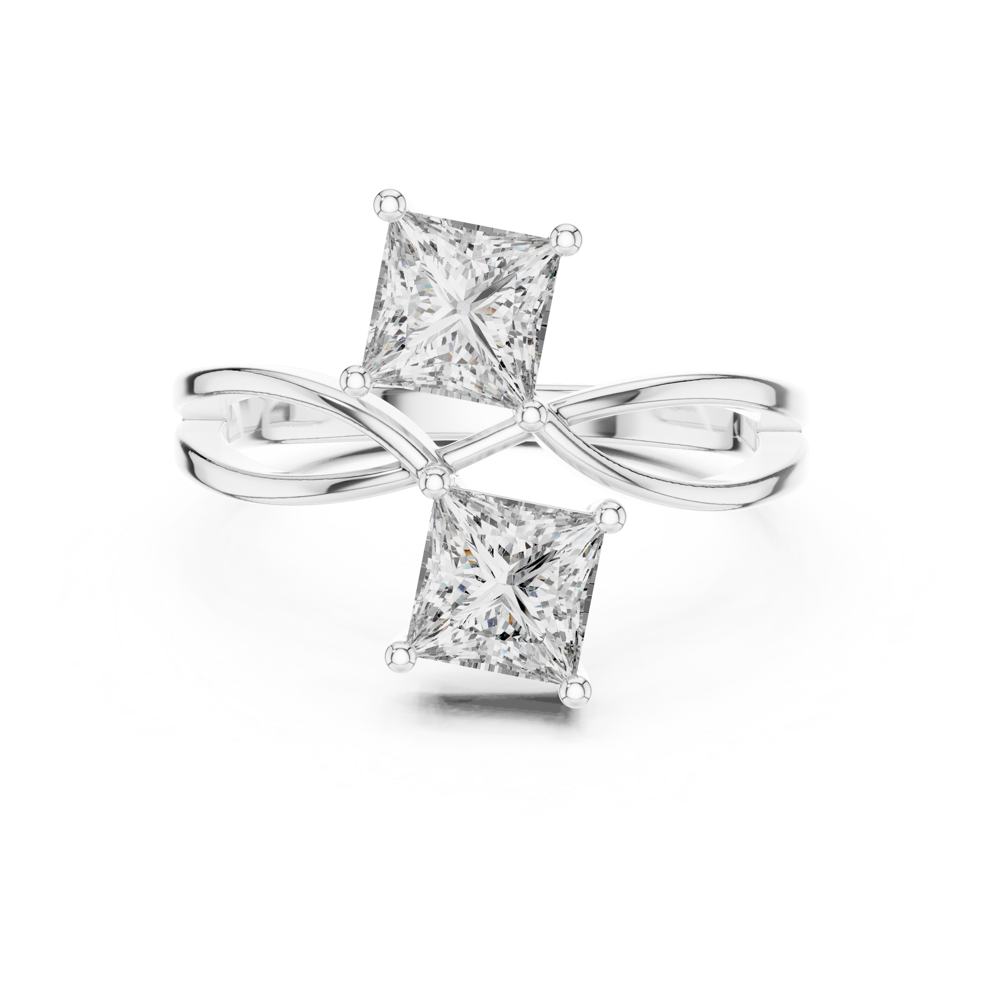 Mixed Shape Lab Grown Diamond Halo Ring