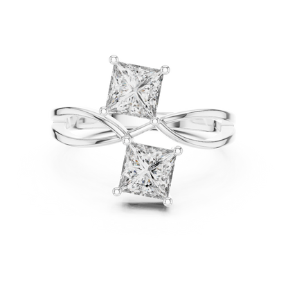 Mixed Shape Lab Grown Diamond Halo Ring
