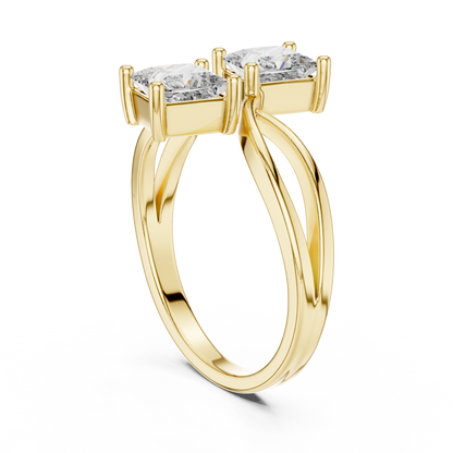 Mixed Shape Lab Grown Diamond Halo Ring