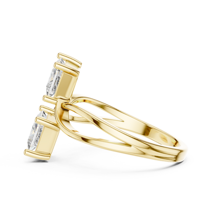 Mixed Shape Lab Grown Diamond Halo Ring