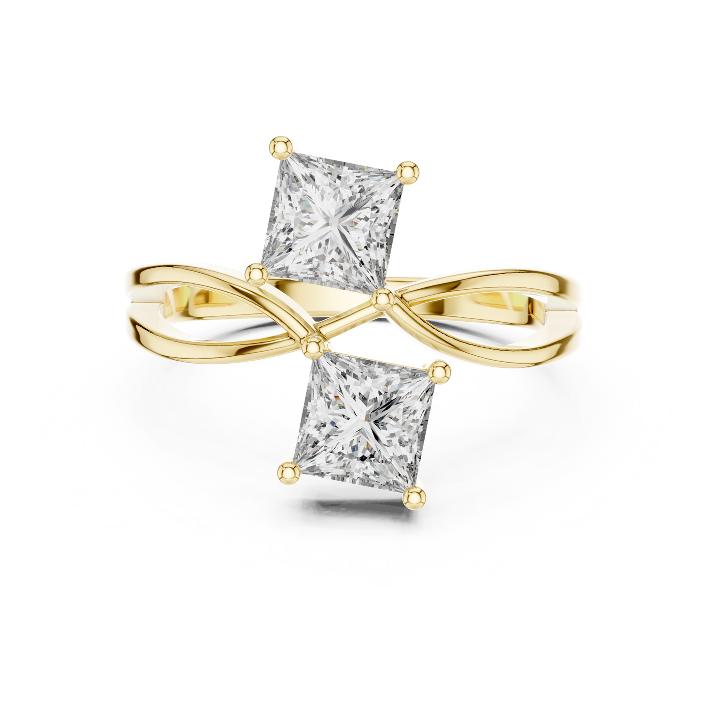Mixed Shape Lab Grown Diamond Halo Ring