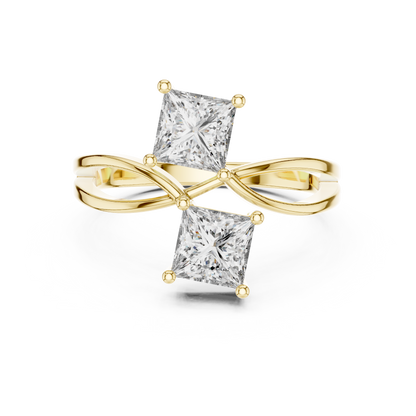 Mixed Shape Lab Grown Diamond Halo Ring