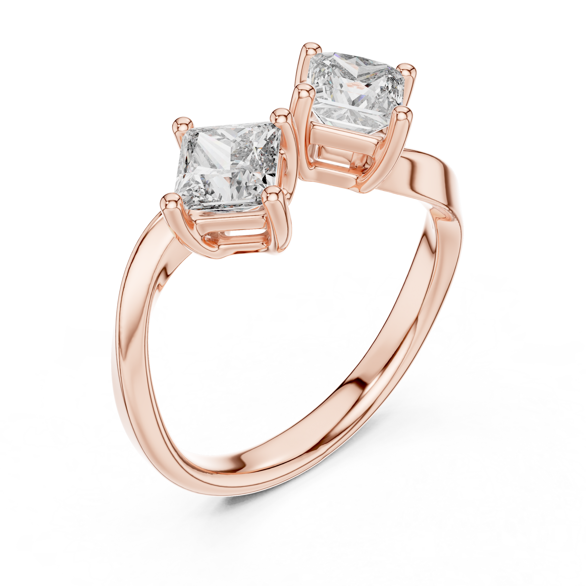 Mixed Shape Lab Grown Diamond Three Stone Ring