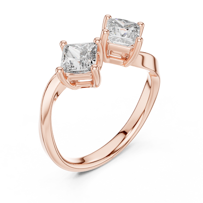 Mixed Shape Lab Grown Diamond Three Stone Ring