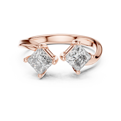 Mixed Shape Lab Grown Diamond Three Stone Ring
