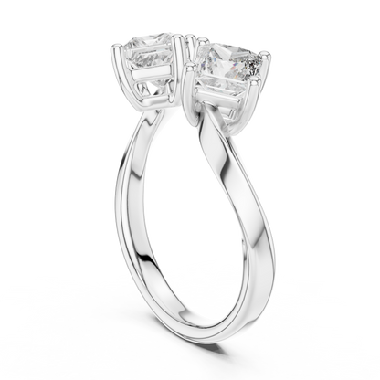 Mixed Shape Lab Grown Diamond Three Stone Ring