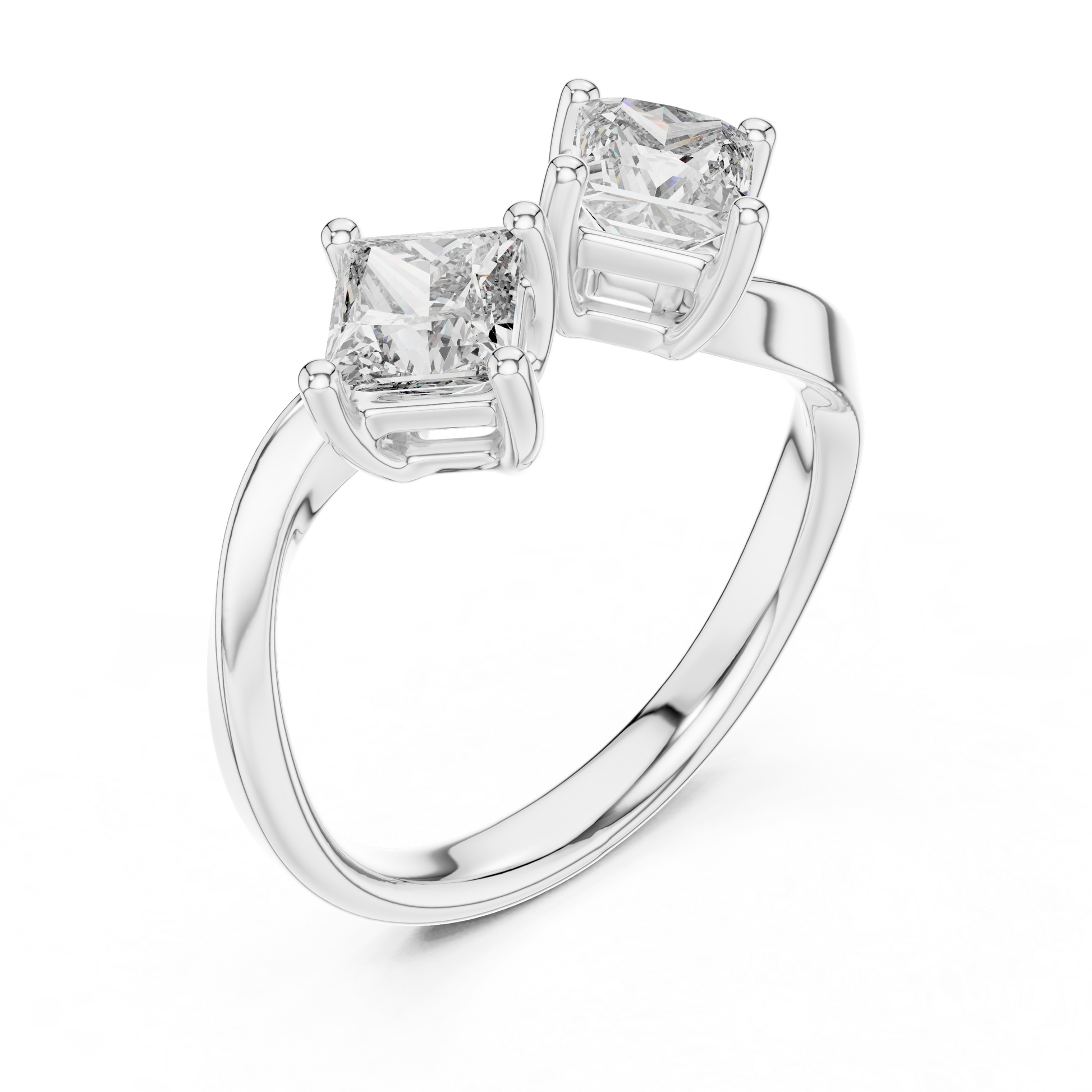 Mixed Shape Lab Grown Diamond Three Stone Ring