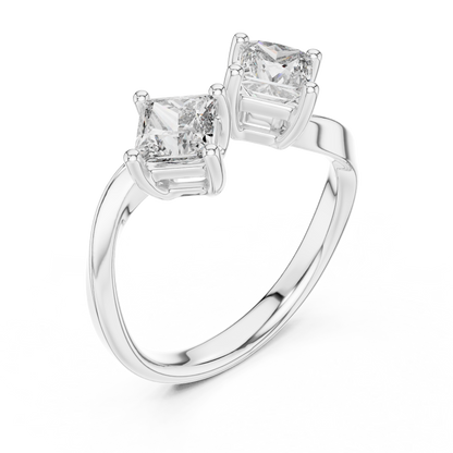 Mixed Shape Lab Grown Diamond Three Stone Ring