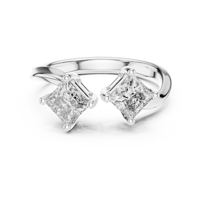 Mixed Shape Lab Grown Diamond Three Stone Ring