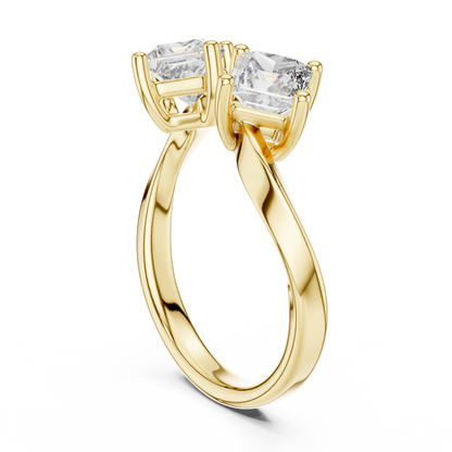 Mixed Shape Lab Grown Diamond Three Stone Ring