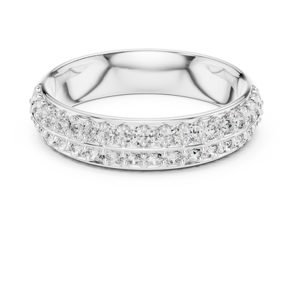 Round Pave Lab Grown Diamond Ring