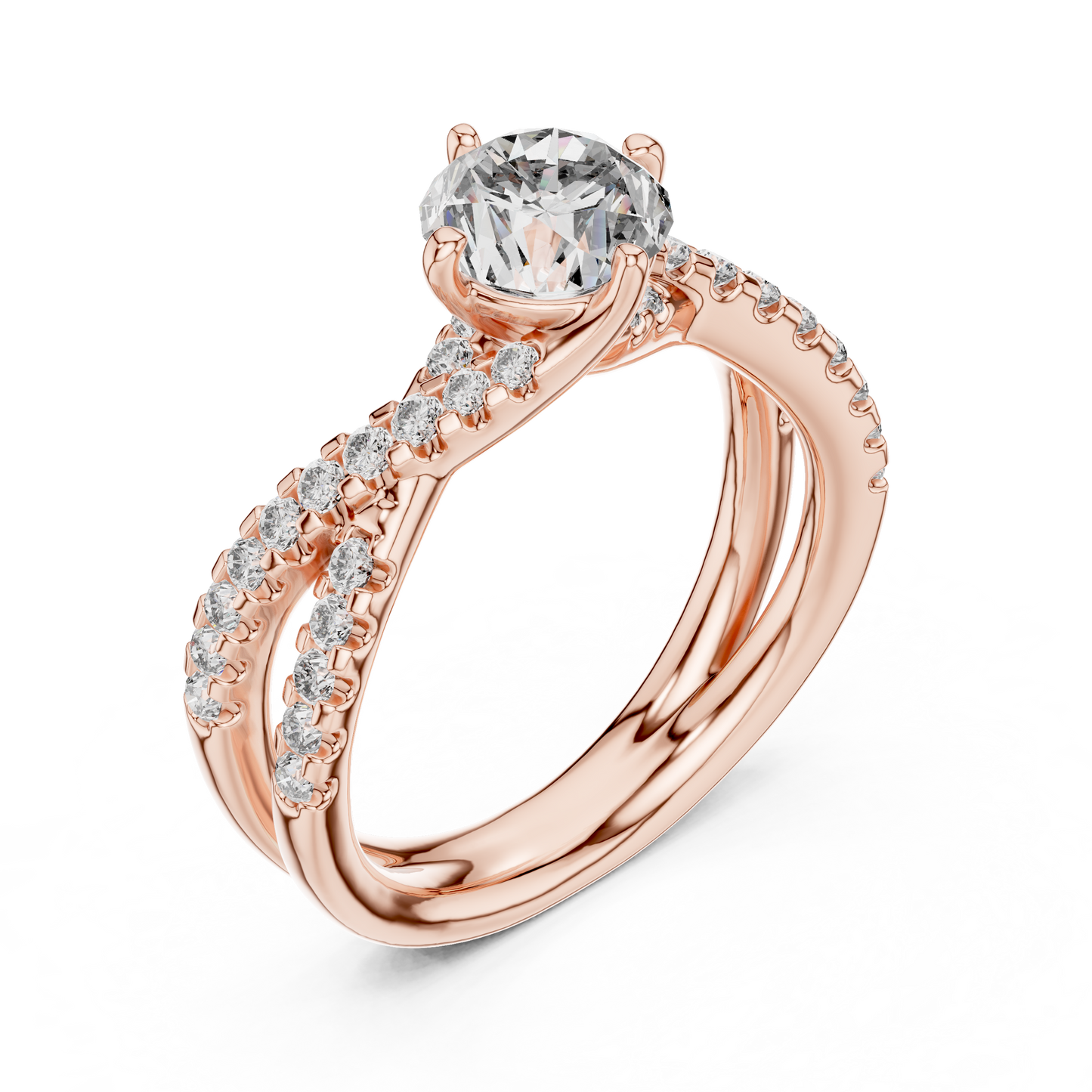 Mixed Shape Lab Grown Diamond Halo Ring