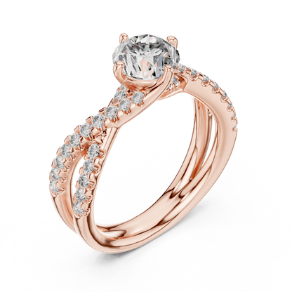 Mixed Shape Lab Grown Diamond Halo Ring