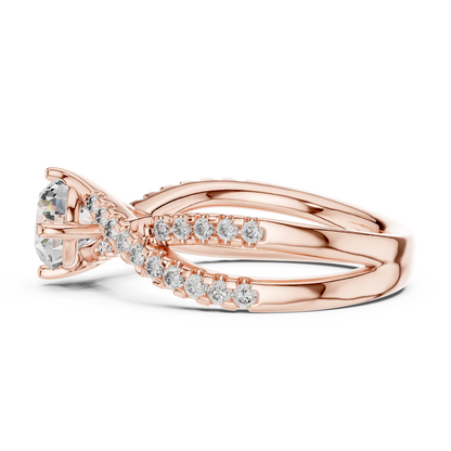 Mixed Shape Lab Grown Diamond Halo Ring