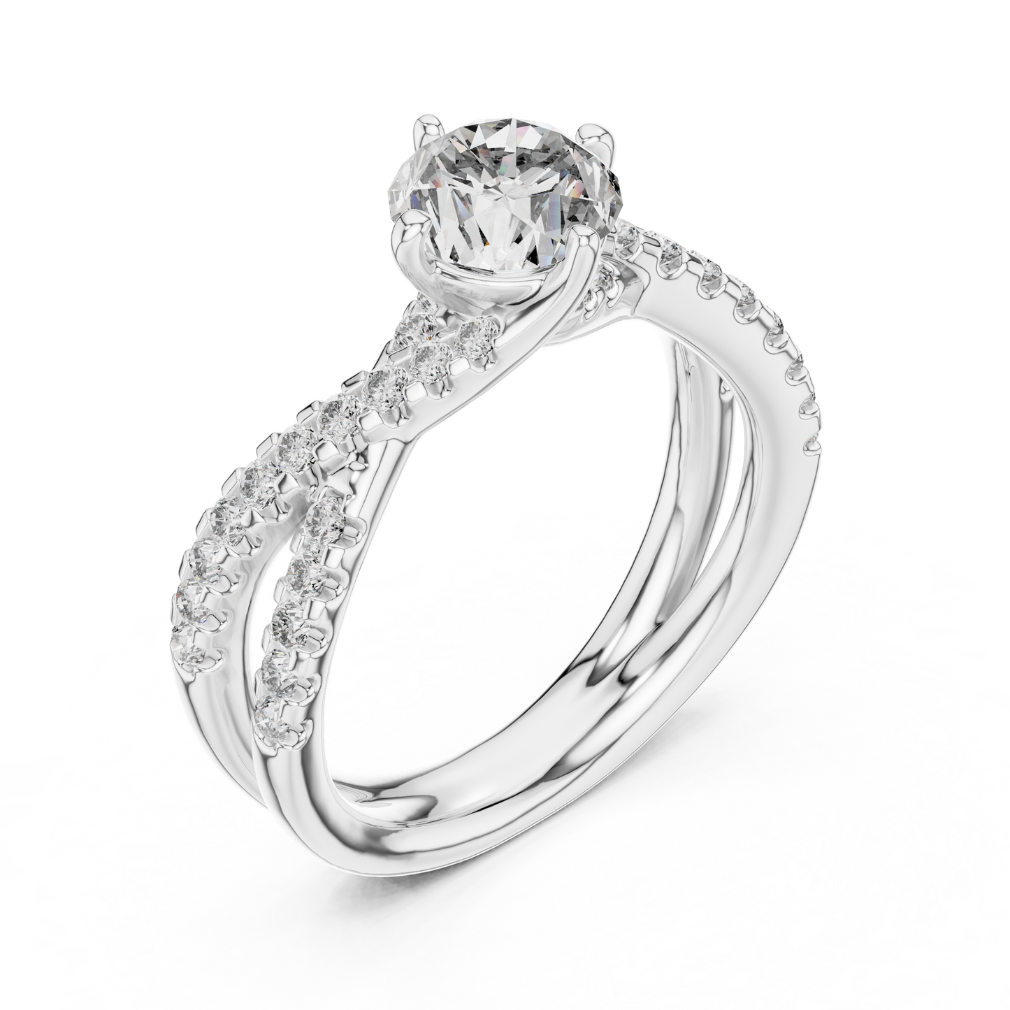 Mixed Shape Lab Grown Diamond Halo Ring