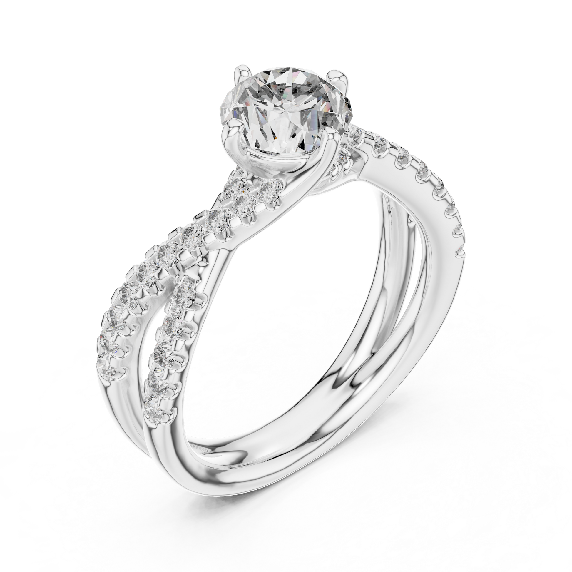 Mixed Shape Lab Grown Diamond Halo Ring