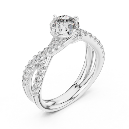 Mixed Shape Lab Grown Diamond Halo Ring