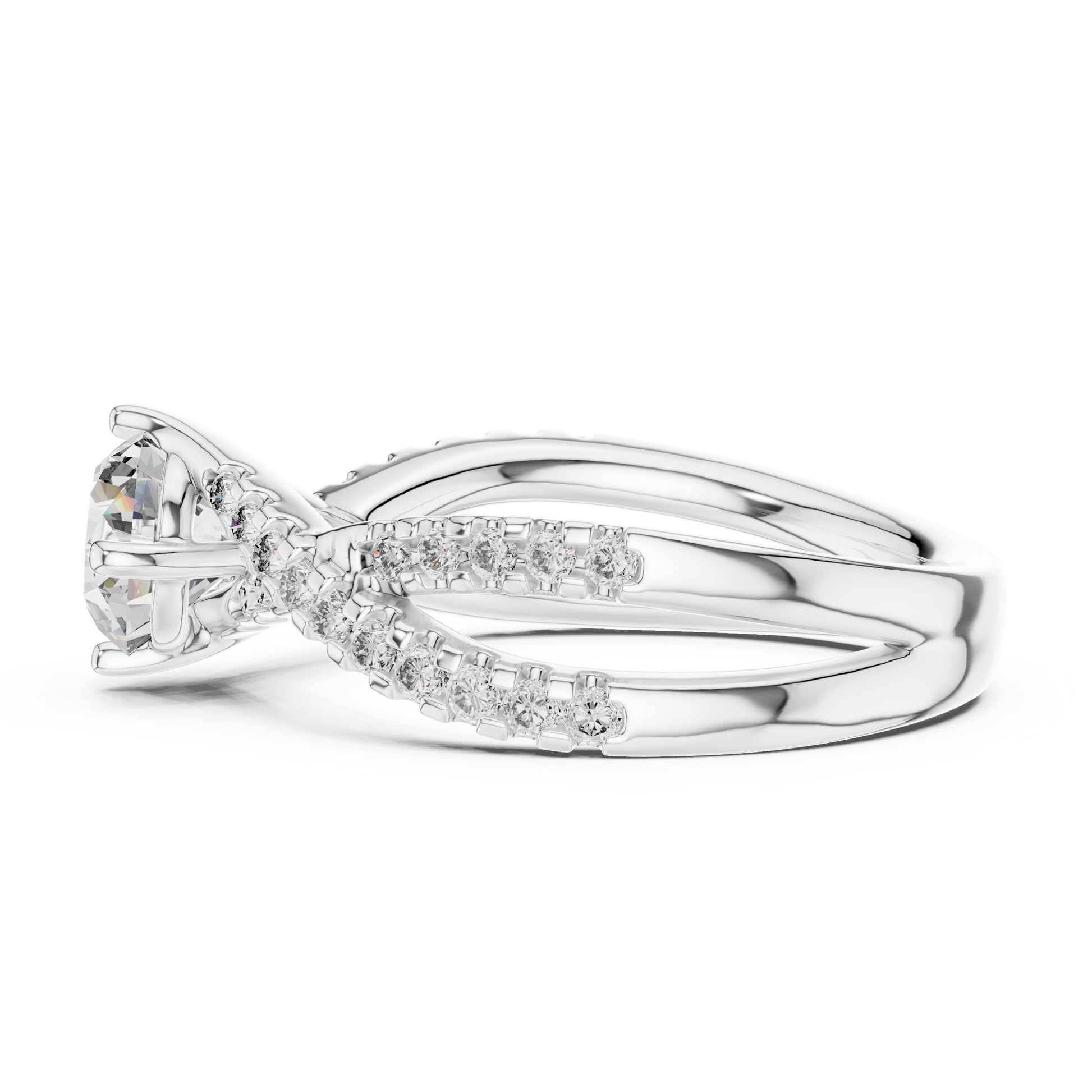 Mixed Shape Lab Grown Diamond Halo Ring