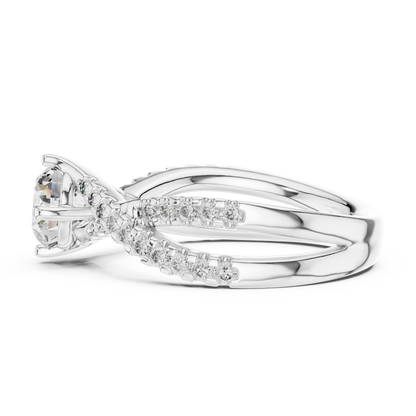 Mixed Shape Lab Grown Diamond Halo Ring