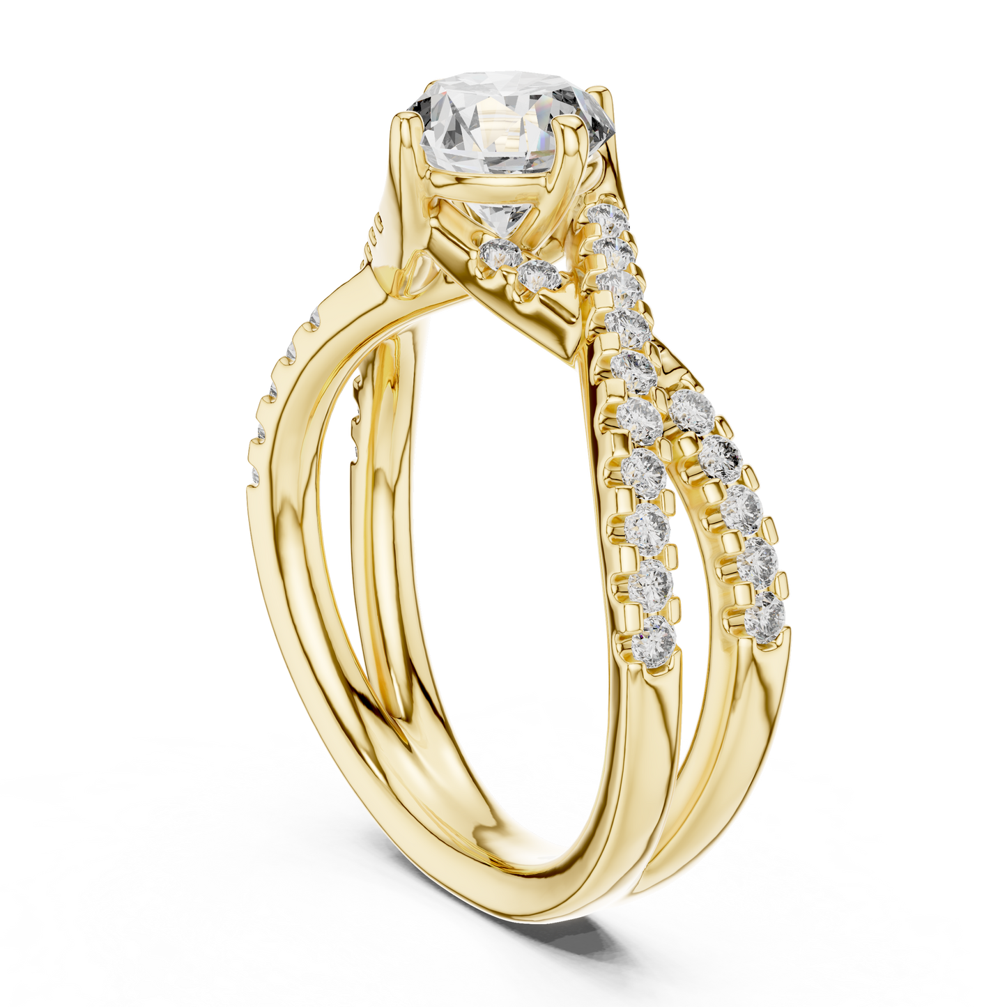 Mixed Shape Lab Grown Diamond Halo Ring