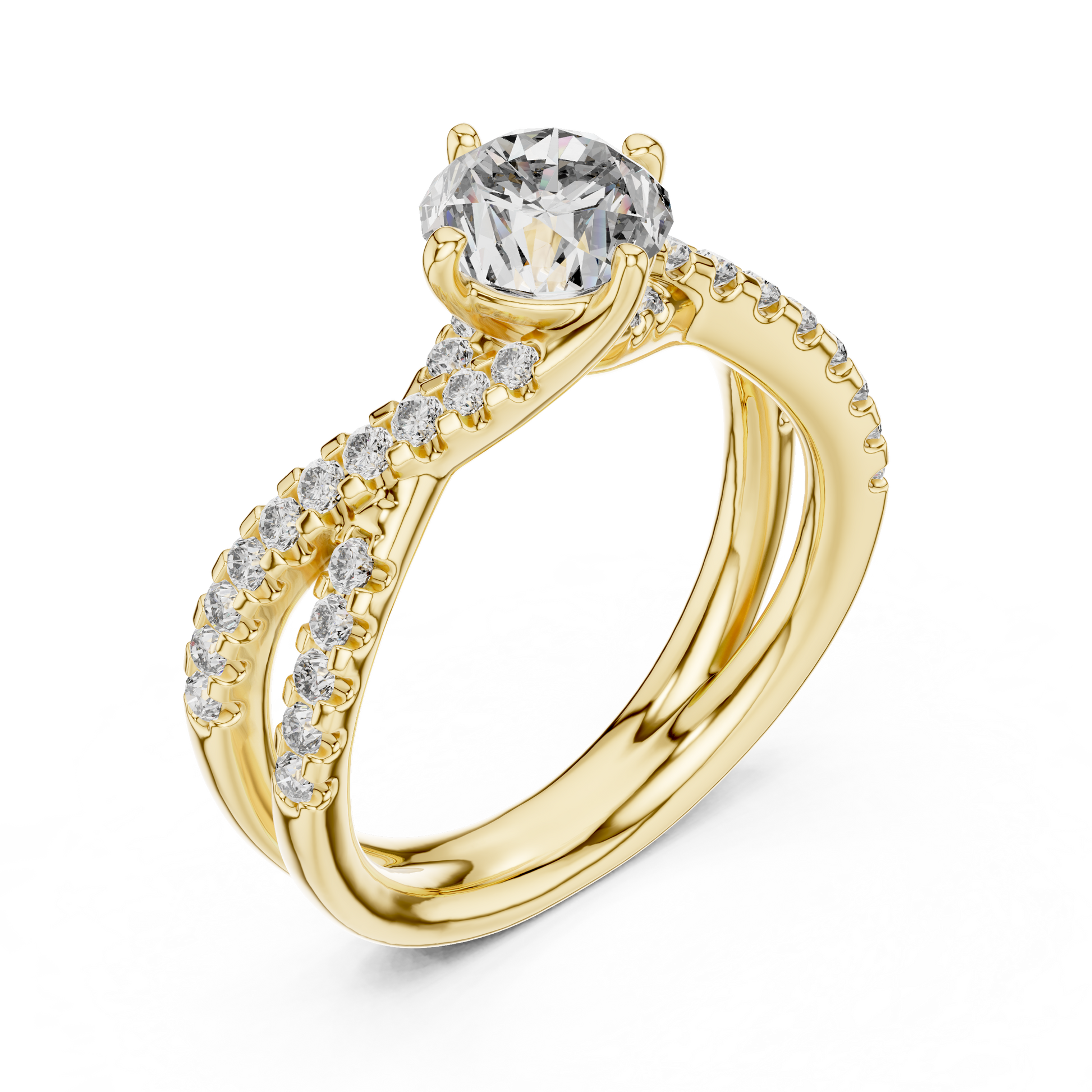 Mixed Shape Lab Grown Diamond Halo Ring
