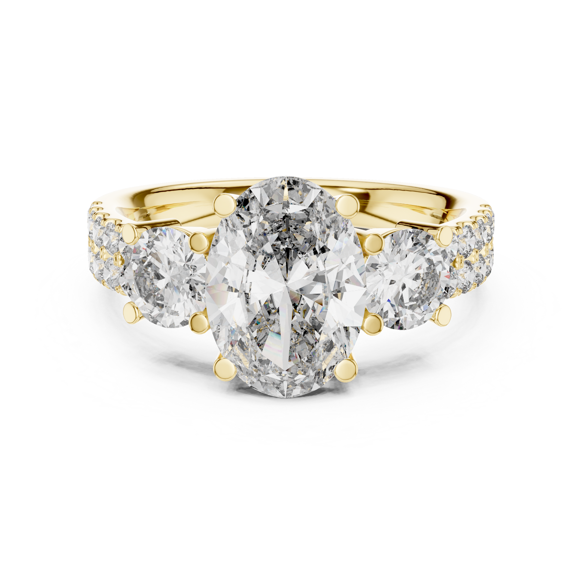 Mixed Shape Lab Grown Diamond Halo Ring