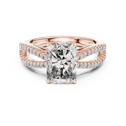 Mixed Shape Lab Grown Diamond Side Stone Ring