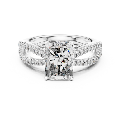 Mixed Shape Lab Grown Diamond Side Stone Ring