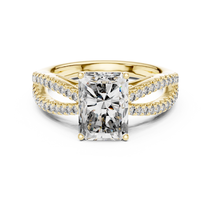 Mixed Shape Lab Grown Diamond Side Stone Ring