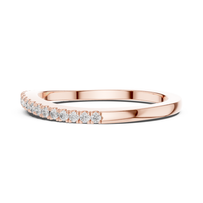 Round Pave Lab Grown Diamond Ring