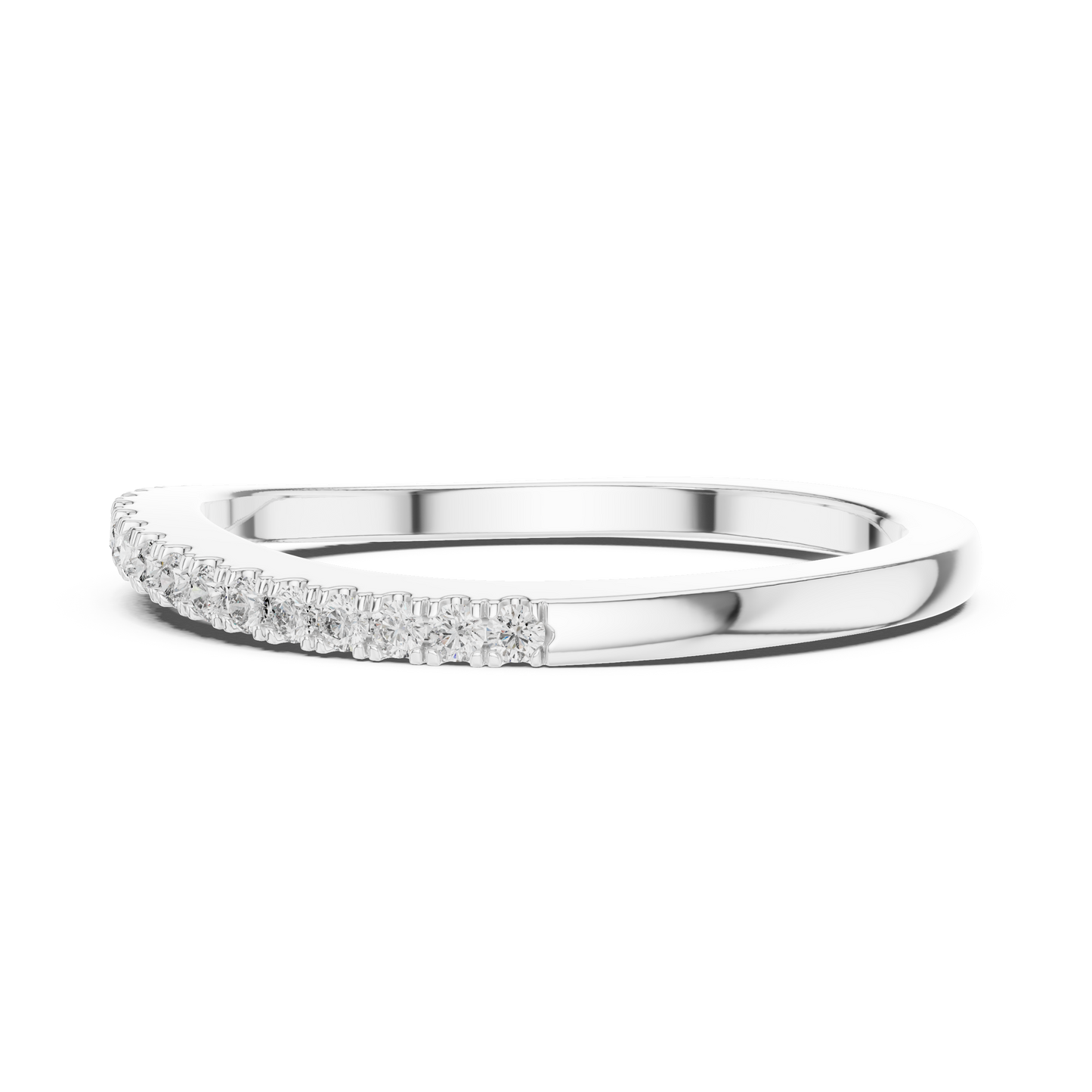 Round Pave Lab Grown Diamond Ring