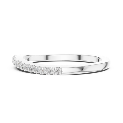 Round Pave Lab Grown Diamond Ring