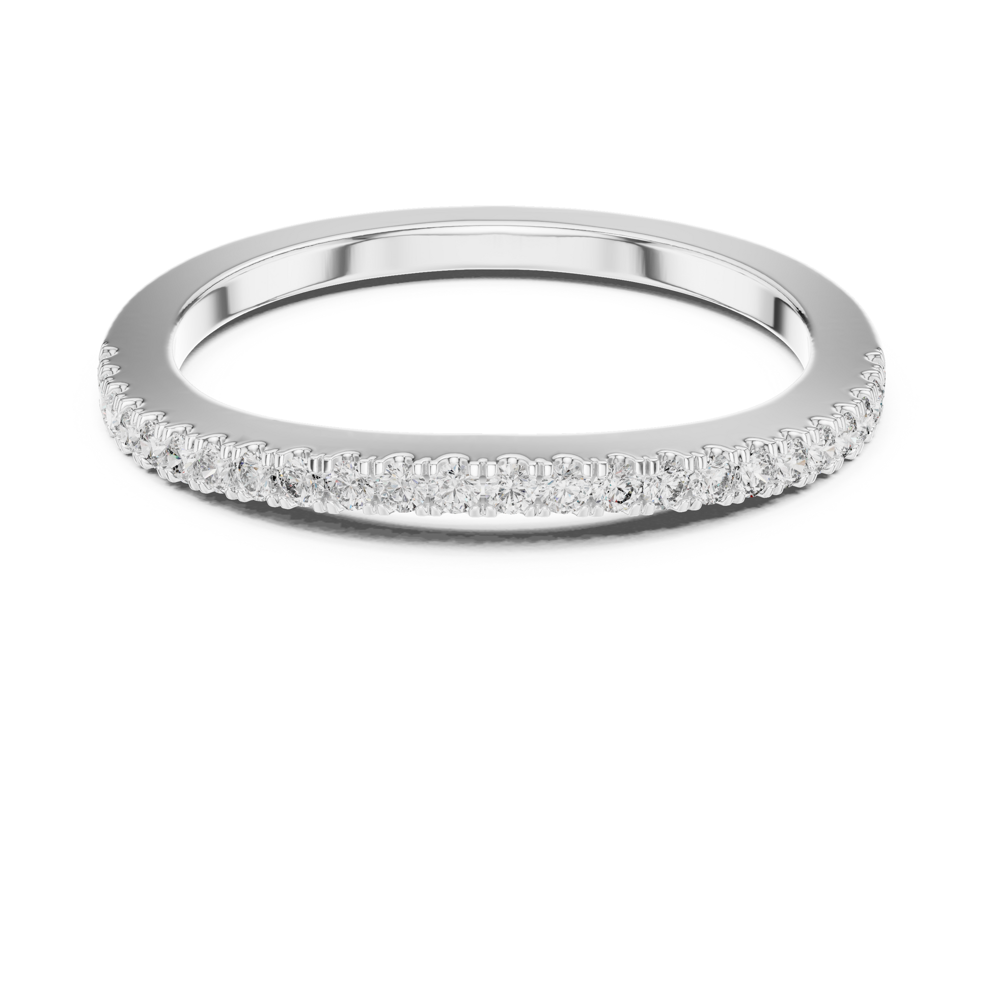 Round Pave Lab Grown Diamond Ring