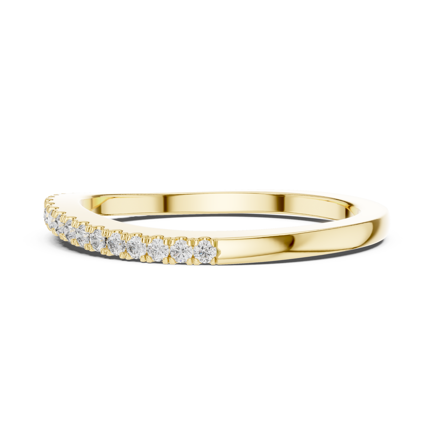 Round Pave Lab Grown Diamond Ring