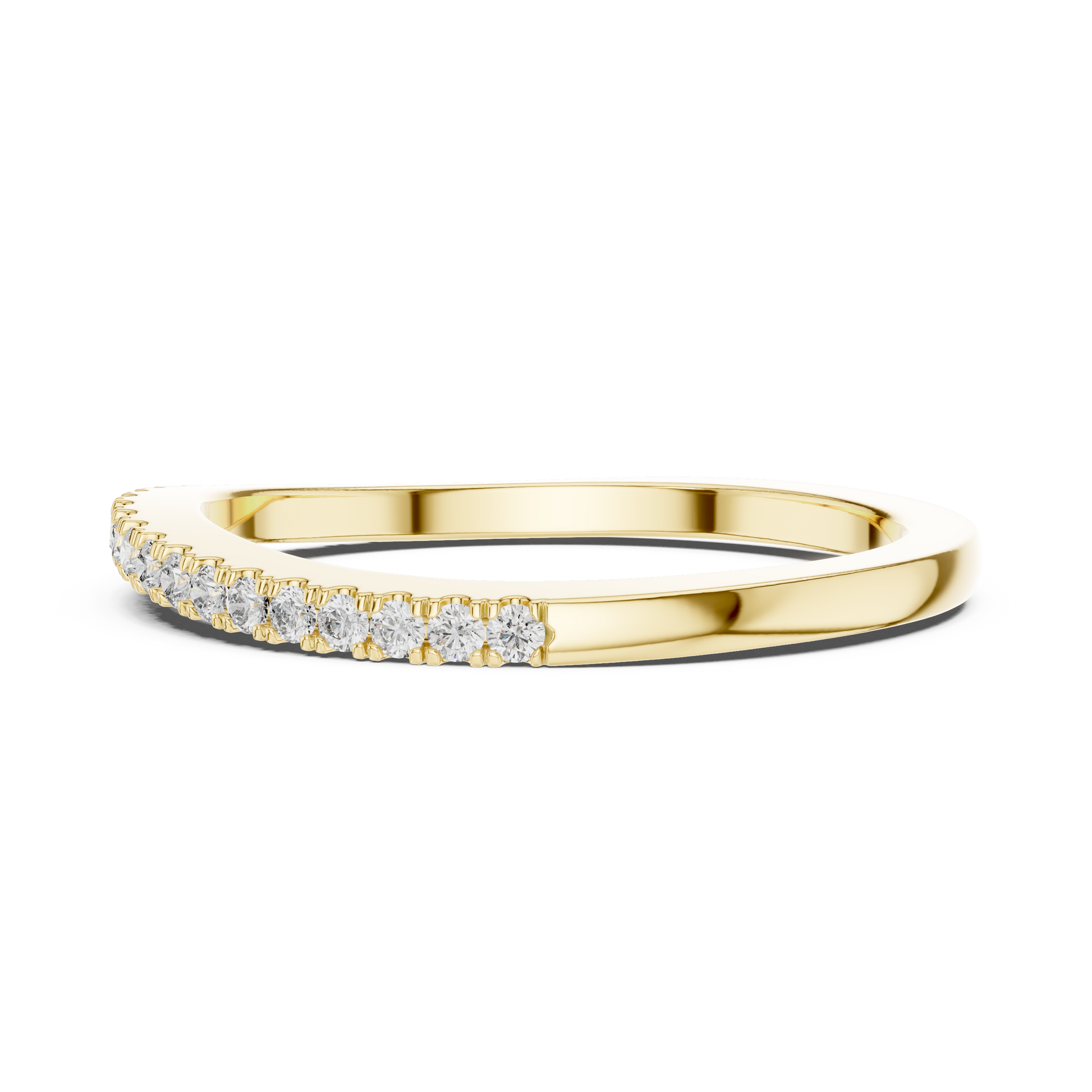Round Pave Lab Grown Diamond Ring