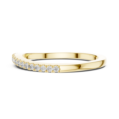 Round Pave Lab Grown Diamond Ring