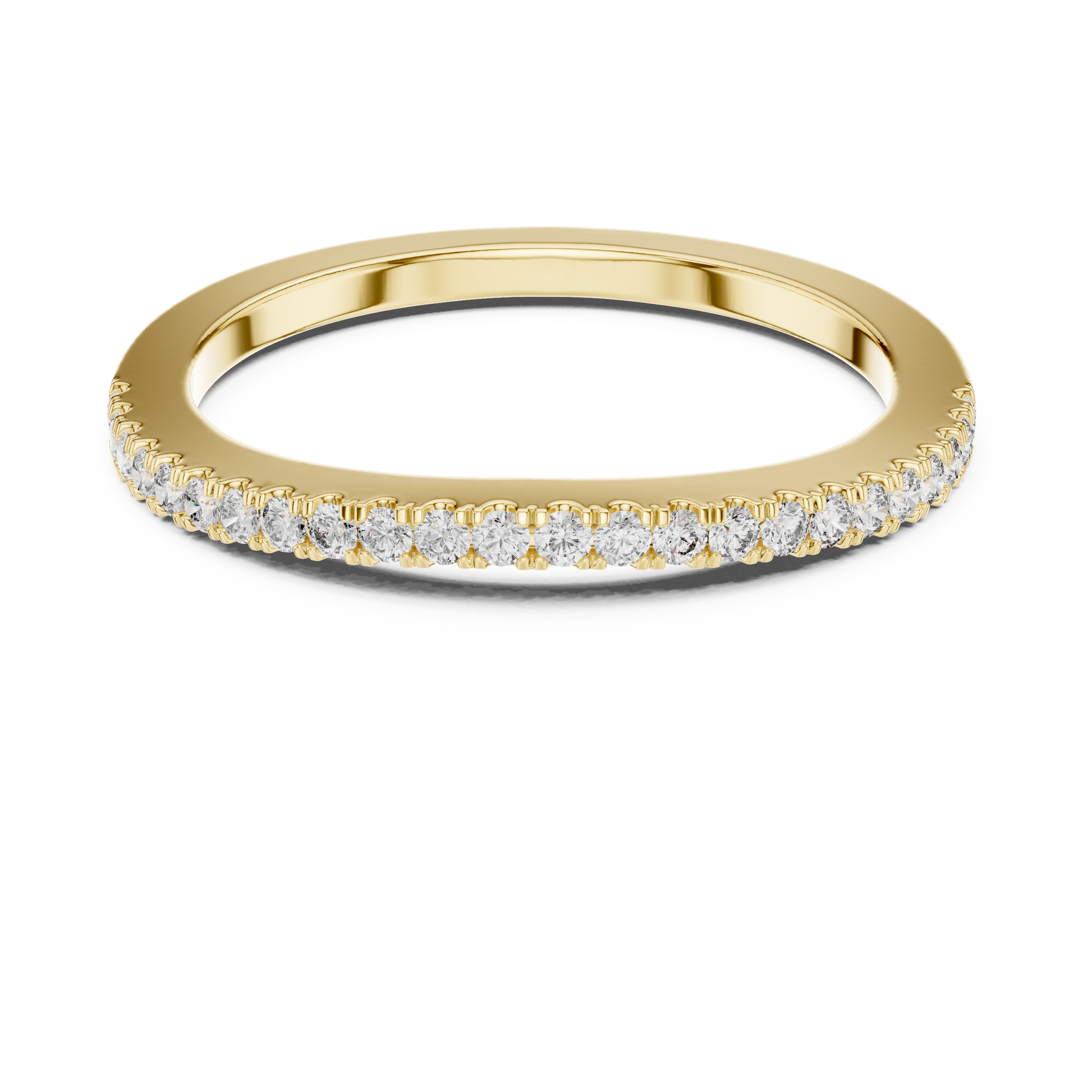 Round Pave Lab Grown Diamond Ring