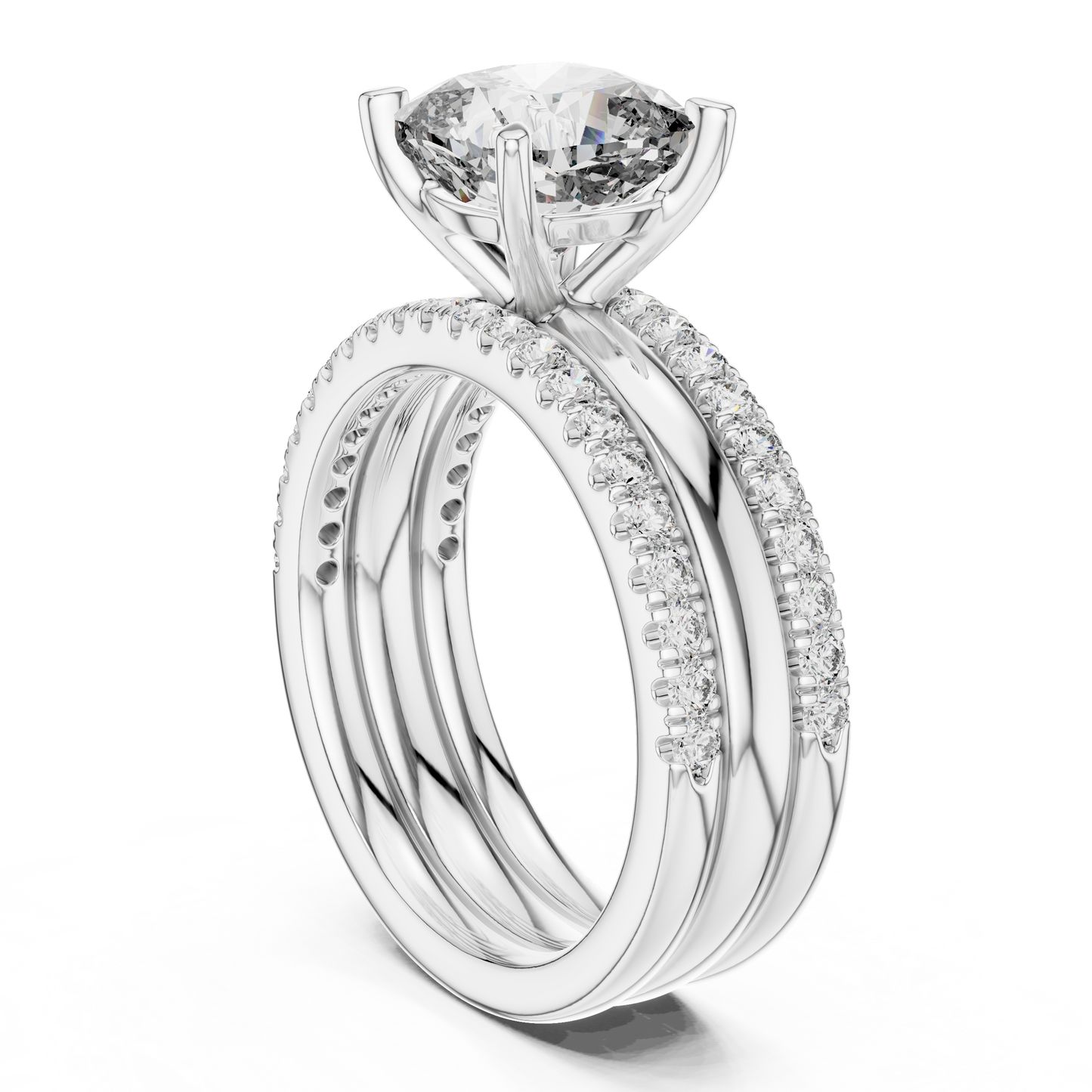 Round Halo Lab Grown Diamond Ring