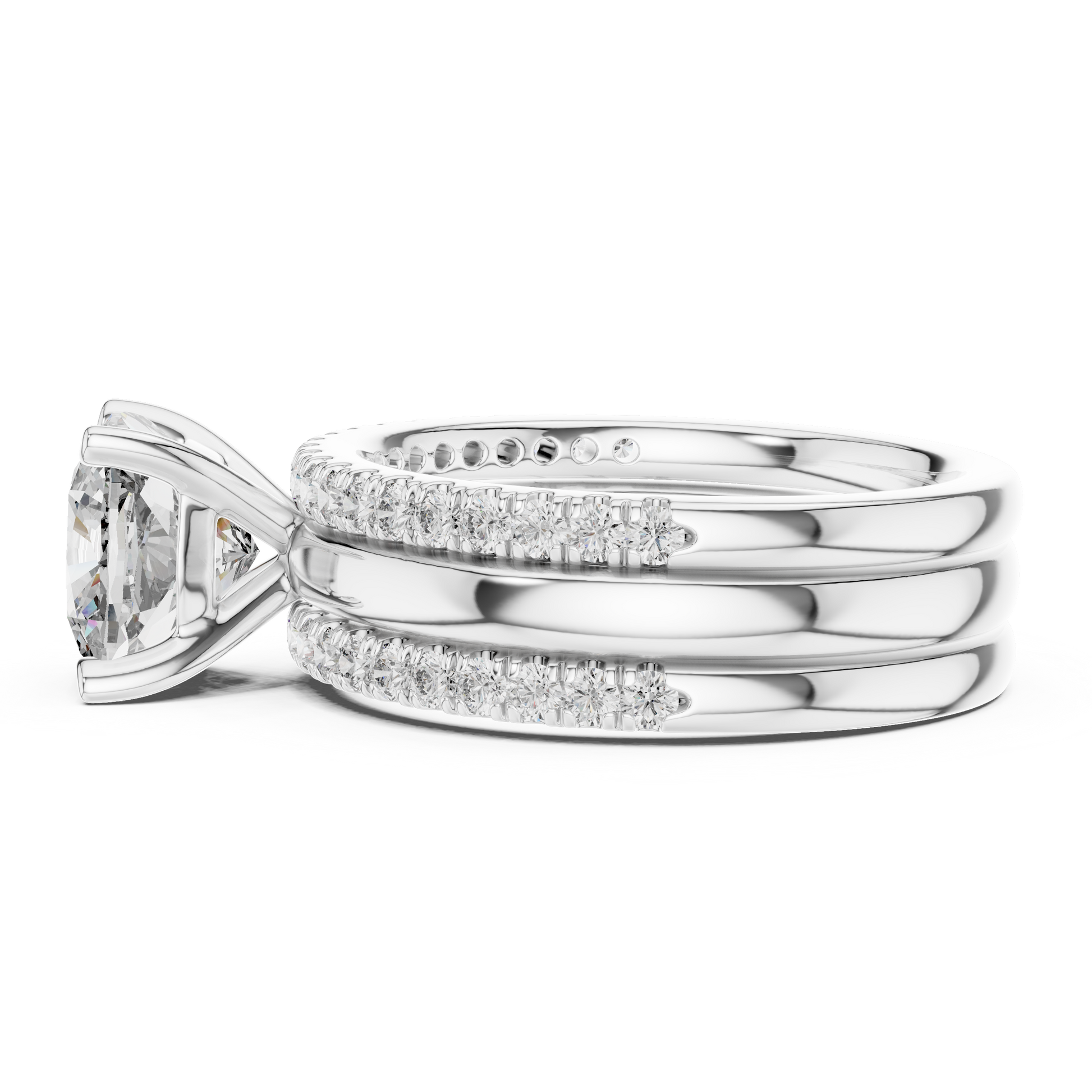 Round Halo Lab Grown Diamond Ring