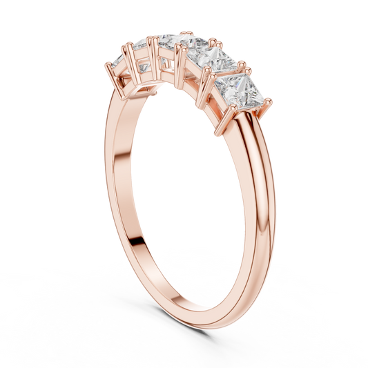 Mixed Shape Lab Grown Diamond Side Stone Ring